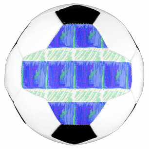 grasveld blauw groen Voetbal