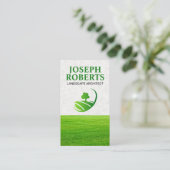 grasveld | Natuur Tree Logo Visitekaartje (Staand voorkant)