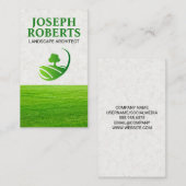 grasveld | Natuur Tree Logo Visitekaartje (Voorkant / Achterkant)