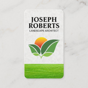 Grasveld   Natuur   Zon Blad Logo   Landschap Visitekaartje