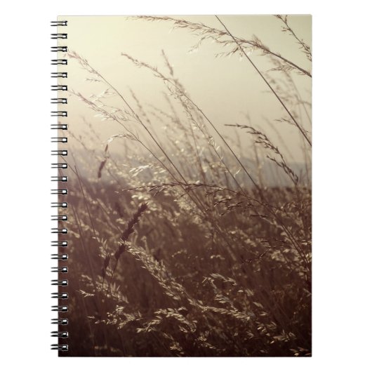 Grasveld Spiraal Notebook Notitieboek (Voorkant)