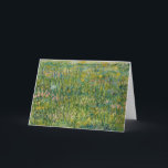 grasveld | Vincent van Gogh Kaart<br><div class="desc">Patch of Grass (1887) van Vincent van Gogh is een charmant en levendig schilderij dat de eenvoud van natuur vastlegt. In dit stuk toont Van Gogh een stukje gras, dat de textuur en beweging van het groen benadrukt door middel van dynamische penseelstreken. De levendige kleuren en opvallende lijnen weerspiegelen Van...</div>