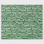 Grasveldverzorgingsdienst Groen & Wit - Dank u! -  Cadeaupapier (Vlak)