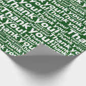 Grasveldverzorgingsdienst Groen & Wit - Dank u! -  Cadeaupapier (Hoek)