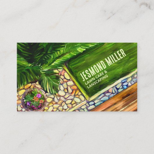 Grasverzorging en landschapsarchitectuur - waterve visitekaartje (Voorkant)