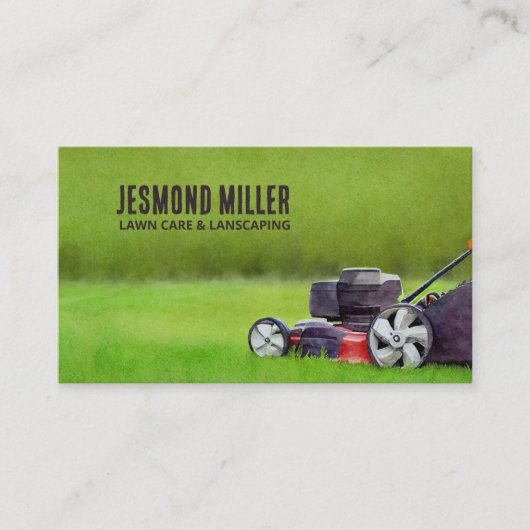 Grasverzorging en landschapsarchitectuur - waterve visitekaartje (Voorkant)