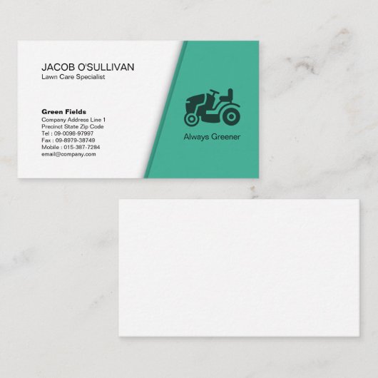 grasverzorging gras maaien tuinman landschap visitekaartje (Voorkant / Achterkant)