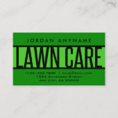 Grasverzorging groen Visitekaartje (Voorkant)