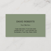 Grasverzorging & Landscaping Grass Heart Sage Groe Visitekaartje (Achterkant)