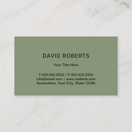 Grasverzorging & Landscaping Grass Heart Sage Groe Visitekaartje (Achterkant)