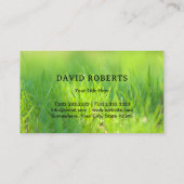 Grasverzorging & Landscaping Rijden Maaier Grass G Visitekaartje (Achterkant)