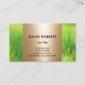 Grasverzorging & Landscaping Service Goudmaaier Visitekaartje (Achterkant)