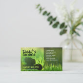 Grasverzorging & Landscaping Service Groene maaier Visitekaartje (Staand voorkant)