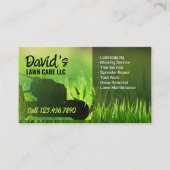 Grasverzorging & Landscaping Service Groene maaier Visitekaartje (Voorkant)