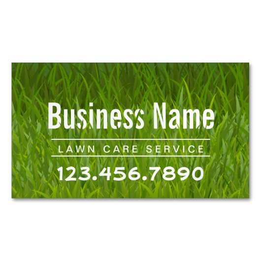 Grasverzorging & Landschapsarchitectuur Service Gr Visitekaartje Magneet
