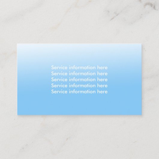 Grasverzorging & maaien Tuinieren Service Visitekaartje (Achterkant)