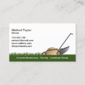 Grasverzorging maaien Tuinieren Visitekaartje (Achterkant)