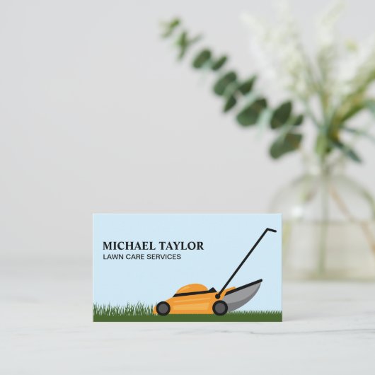 Grasverzorging maaien Tuinieren Visitekaartje (Staand voorkant)