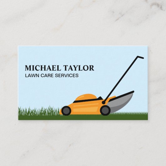 Grasverzorging maaien Tuinieren Visitekaartje (Voorkant)