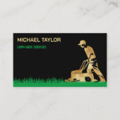 grasverzorging maaier landschap tuinieren visitekaartje (Voorkant)