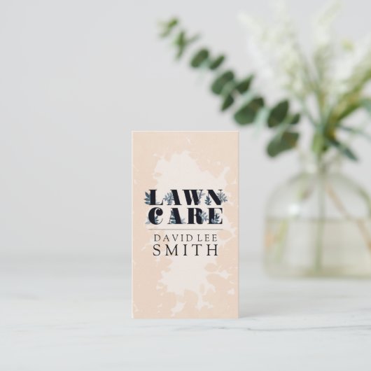 Grasverzorging of landschapsarchitectuur visitekaartje (Staand voorkant)