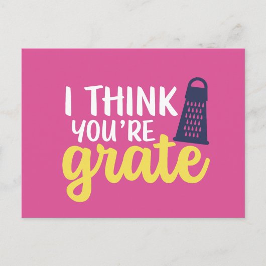 Grate Cute Cheese Pun Funny Valentijnsdag Briefkaart (Voorkant)