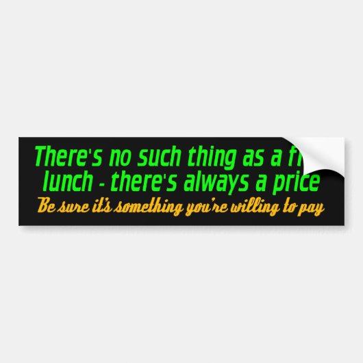 grate lunch bumpersticker (Voorkant)