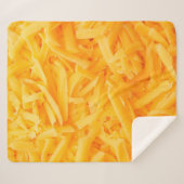 grated cheddar cheese top view sherpa deken (Voorkant (horizontaal))
