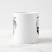 Grateful Agradecida tweetalig Moederdag hart Grote Koffiekop (Voorkant)