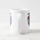 Grateful Agradecida tweetalig Moederdag hart Grote Koffiekop (Achterkant)