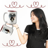 Grateful Agradecida tweetalig Moederdag hart Tweekleurige Koffiemok