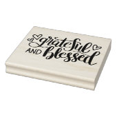 Grateful and Blessed Rubber Stamp Rubberstempel (Stempel)