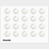 Grateful and Blessed Wildflower Round Sticker (Vel)