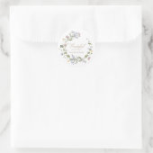 Grateful and Blessed Wildflower Round Sticker (Tas)