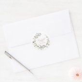 Grateful and Blessed Wildflower Round Sticker (Envelop)