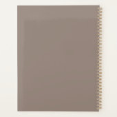 Grateful beige greige custom casual script schatti planner (Achterkant)