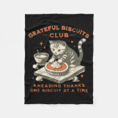 Grateful Biscuits Club Kneading Thanks One Biscuit Fleece Deken (Voorkant)
