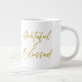 Grateful & Blessed Jumbo 20 oz Mok