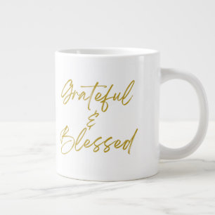 Grateful & Blessed Jumbo 20 oz Mok