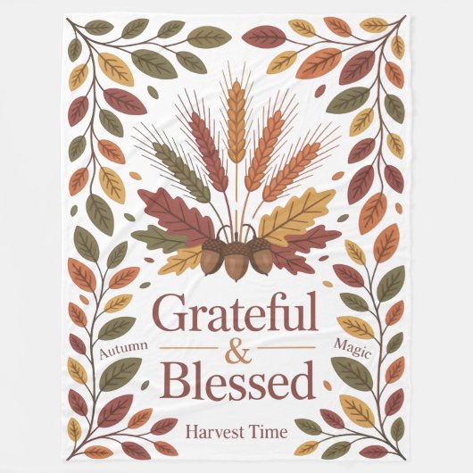Grateful & blessed stylish Blanket New Home Fleece Deken (Voorkant)