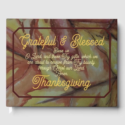 Grateful & Blessed Thanksgiving Journal Gastenboek (Voorkant)