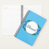 Grateful Blue Zinnia Floral Planner (Display)