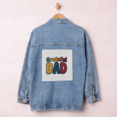 Grateful Dad Retro Bubble Letter Shirt Ontwerp_1 Denim Jacket (Hangar)
