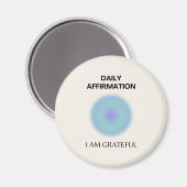 Grateful Daily Affirmation Positief Spiritueel Magneet (Voorkant / Achterkant)