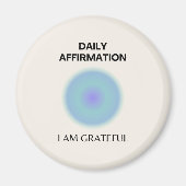 Grateful Daily Affirmation Positief Spiritueel Magneet (Voorkant)