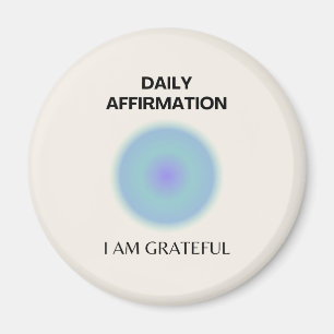 Grateful Daily Affirmation Positief Spiritueel Magneet