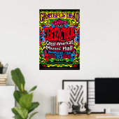 Grateful Dead Rock Band Concert Poster (Thuiskantoor)