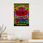 Grateful Dead Rock Band Concert Poster (Keuken)