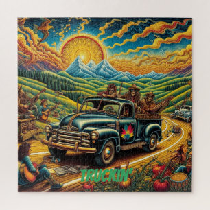 Grateful Dead Truckin' - Zon-gezoende roadtrip Legpuzzel