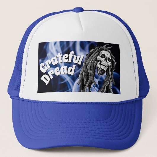 Grateful Dread Rasta Dreadlocks Dreads Reggae Trucker Pet (Voorkant)